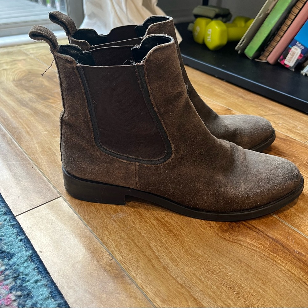 Thursday Boot Company Duchess Boot in Dark Olive Suede Size 8